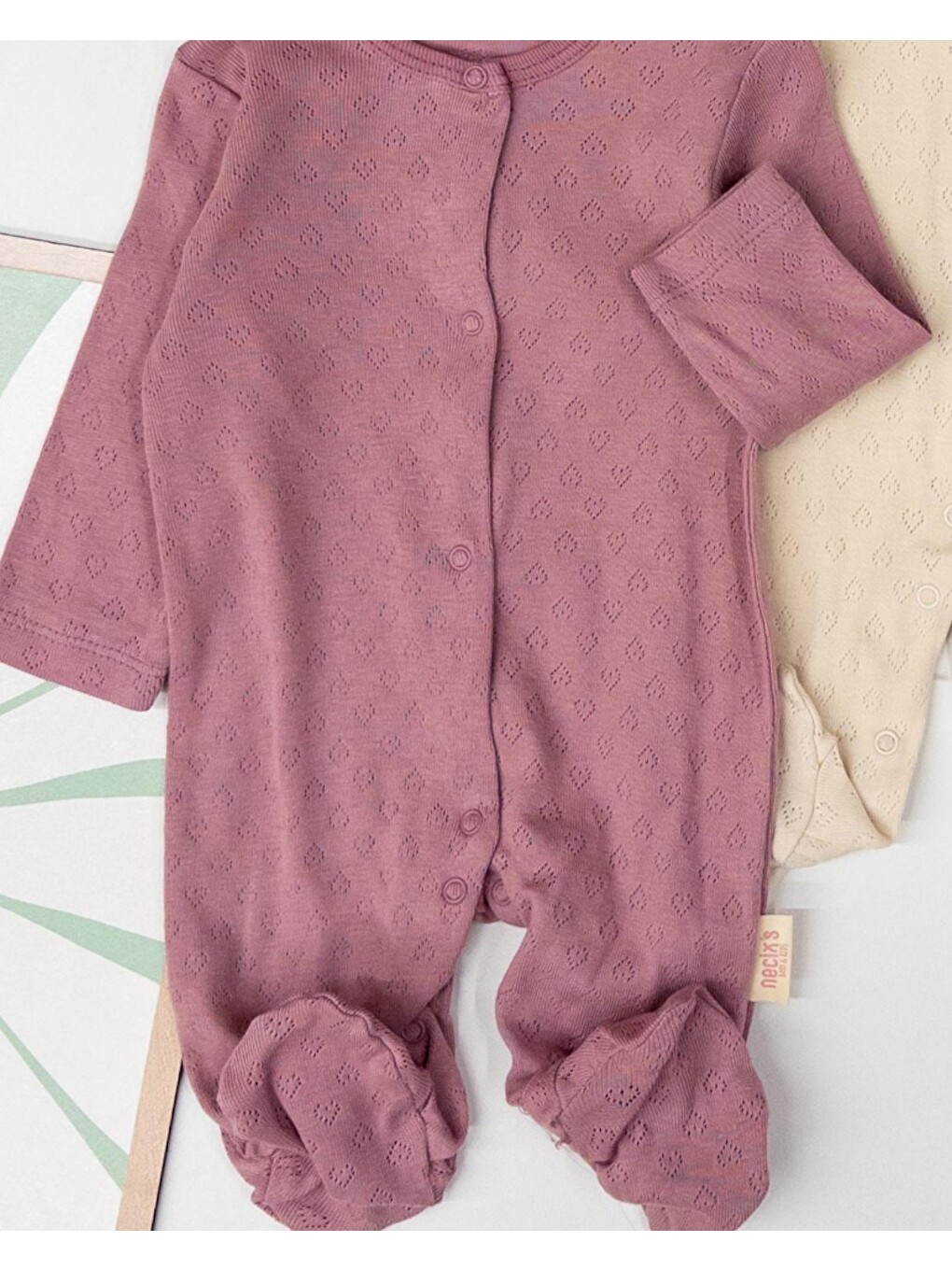 Pembe Kız Bebek Yazlık Jakarlı Bebek Tulumu-3