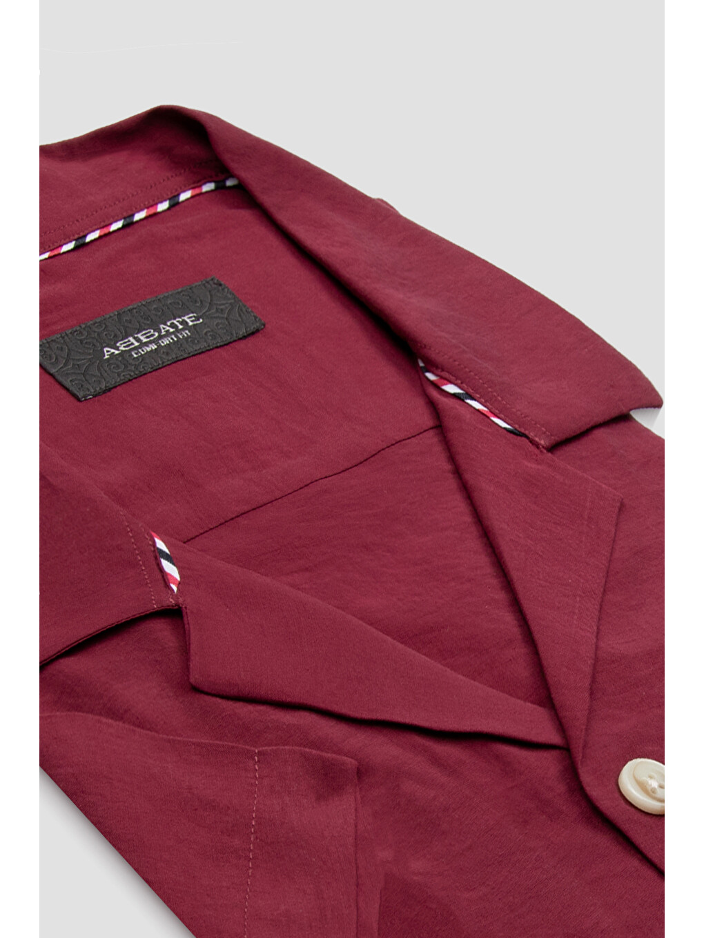 Capri Modal Modal Karışımlı Comfort Fit Bordo Apaş Yaka Erkek Düz Gömlek-1
