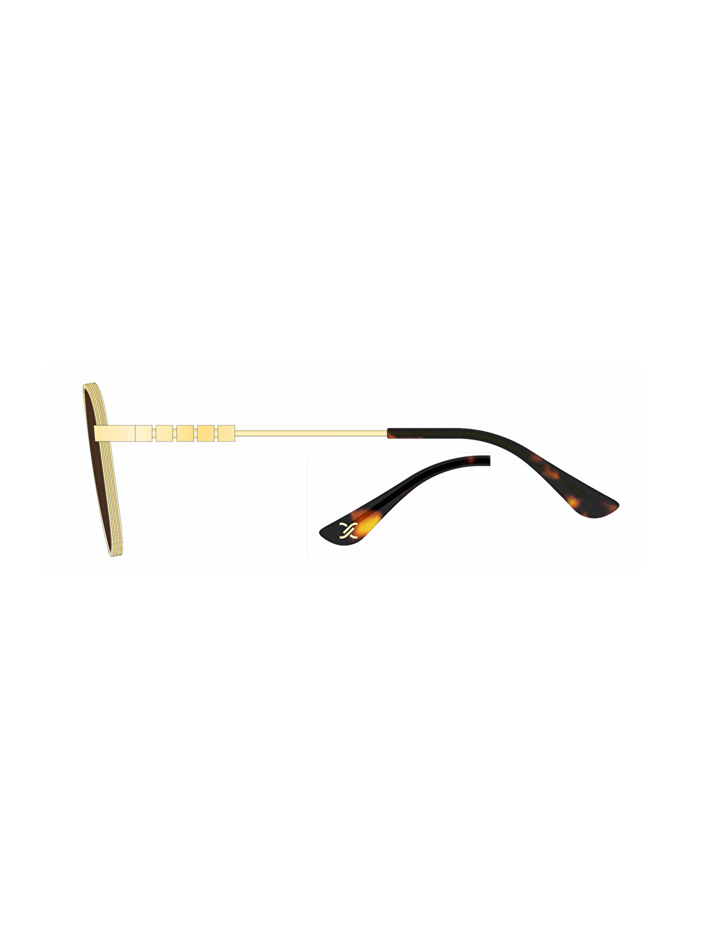 Kahverengi Dk4330col02 Kadın Güneş Gözlüğü-1