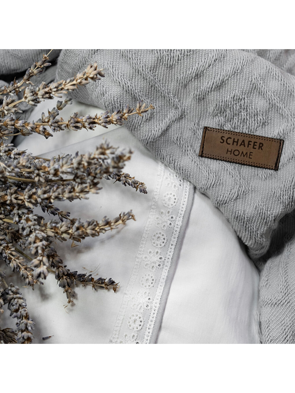 Home Kylie Yatak Örtüsü Nevresim Seti 7 Parça-Gri-5