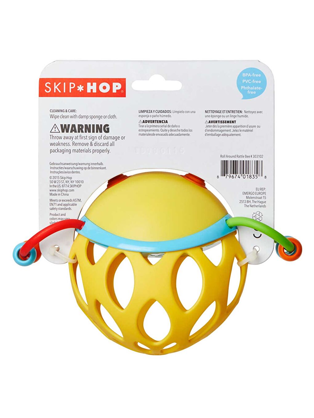 Explore & More Bebek Aktivite Topu Arı 3 Ay+-1