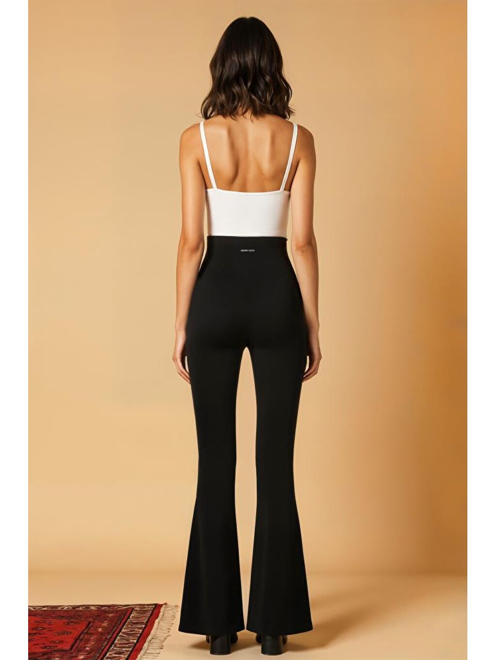 Siyah DS LUNA ISPANYOL PAÇA KADIN TAYT 2025-1