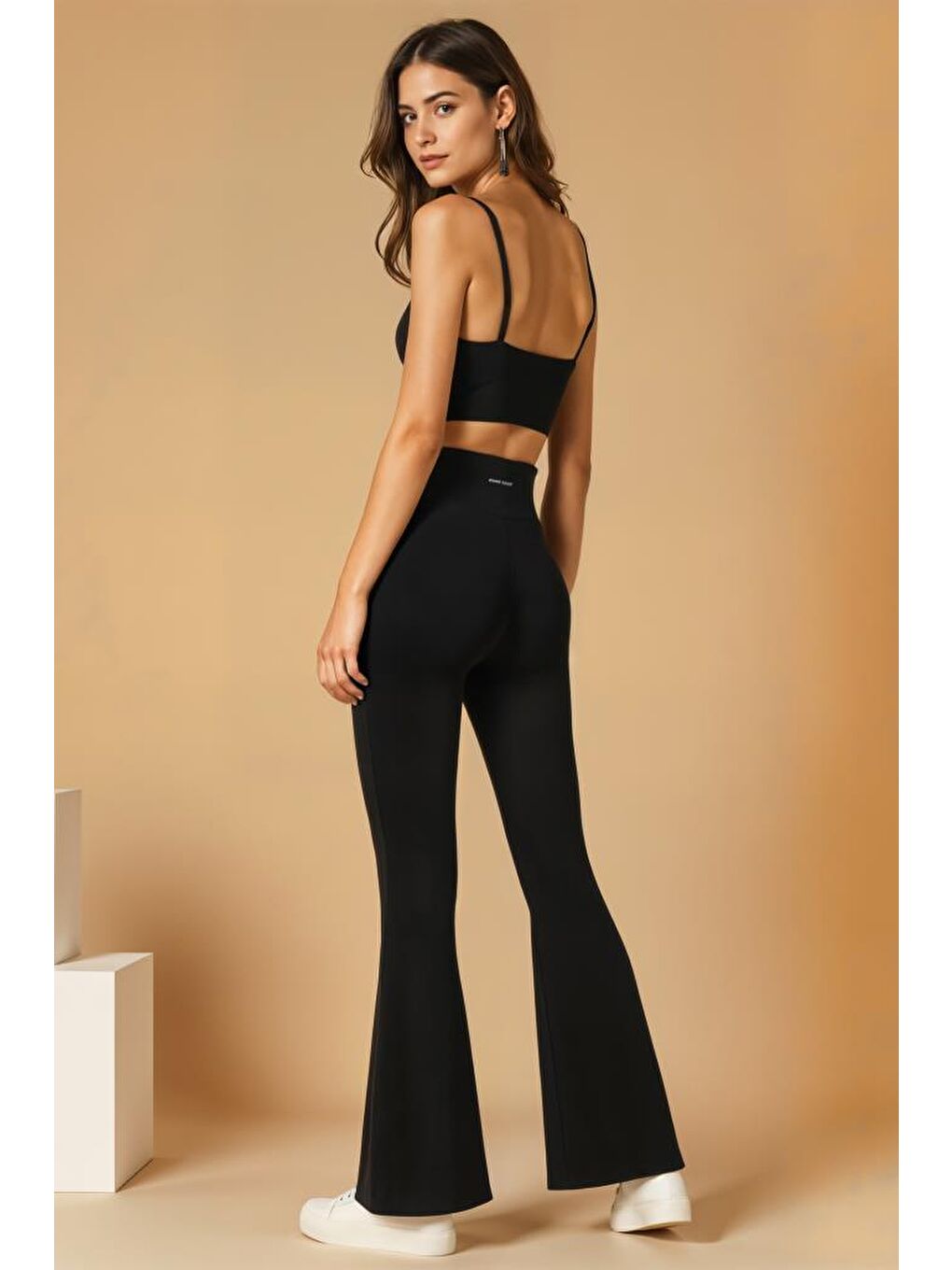 Siyah DS LUNA ISPANYOL PAÇA KADIN TAYT 2025-2