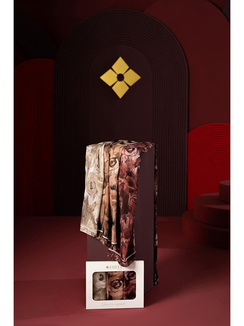 Karışık Kadın Mellas Soft Şal Paketi (Sütlü Kahve-Siyah Kahve-Kahve)