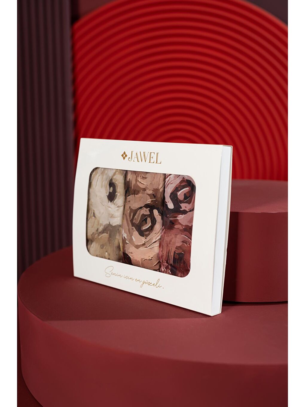 Karışık Kadın Mellas Soft Şal Paketi (Sütlü Kahve-Siyah Kahve-Kahve)-1