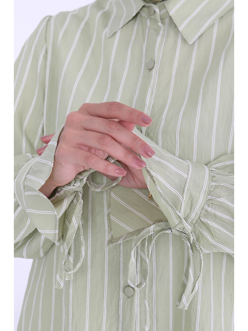 Çizgili Tunik Haki - 27275-3