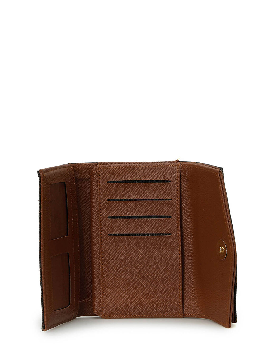 MID MONOGRAM KAPAK 4PR Kahverengi Kadın Cüzdan-2