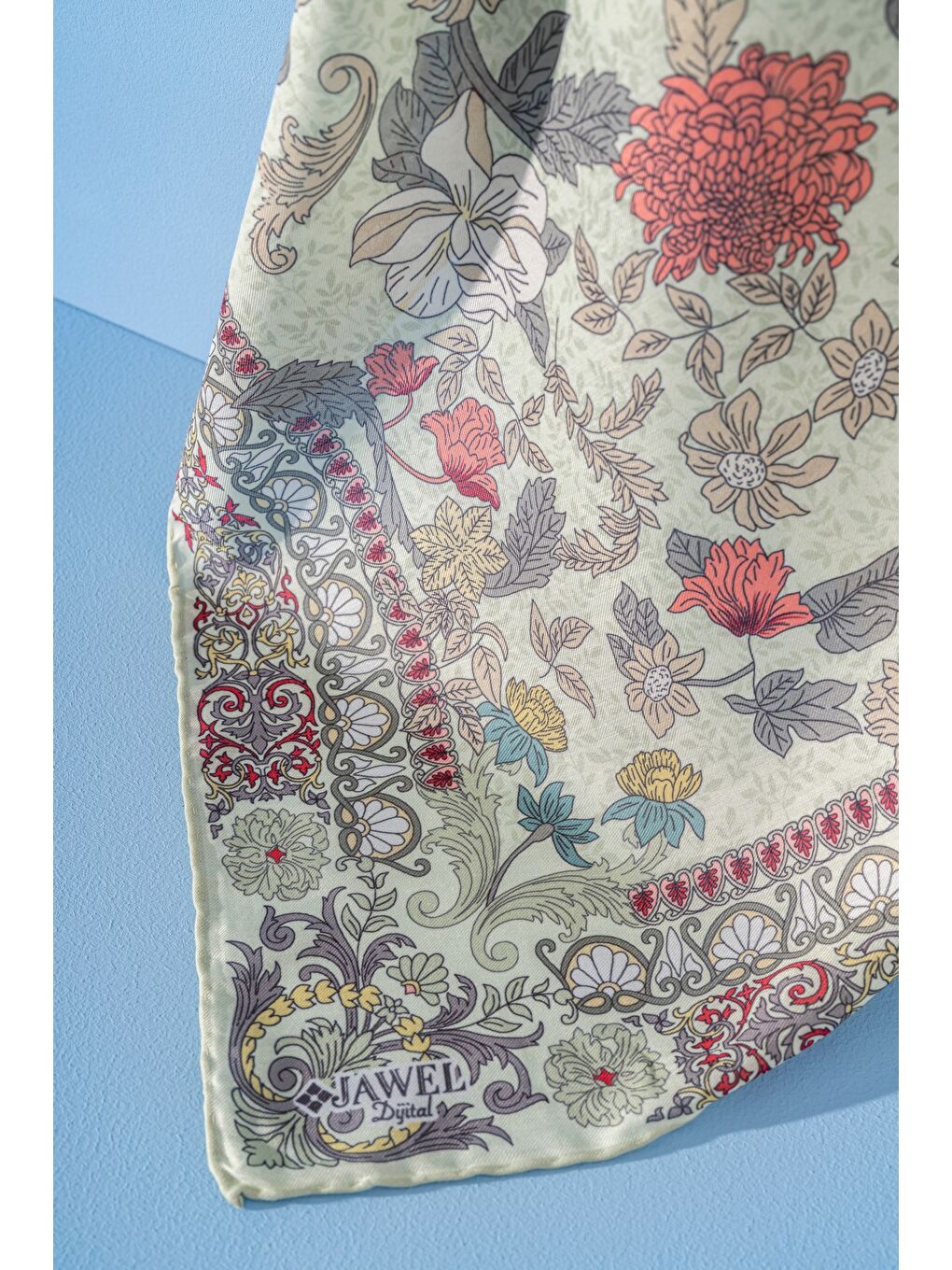 Yeşil Kadın Spring Soft Misya Eşarp-1