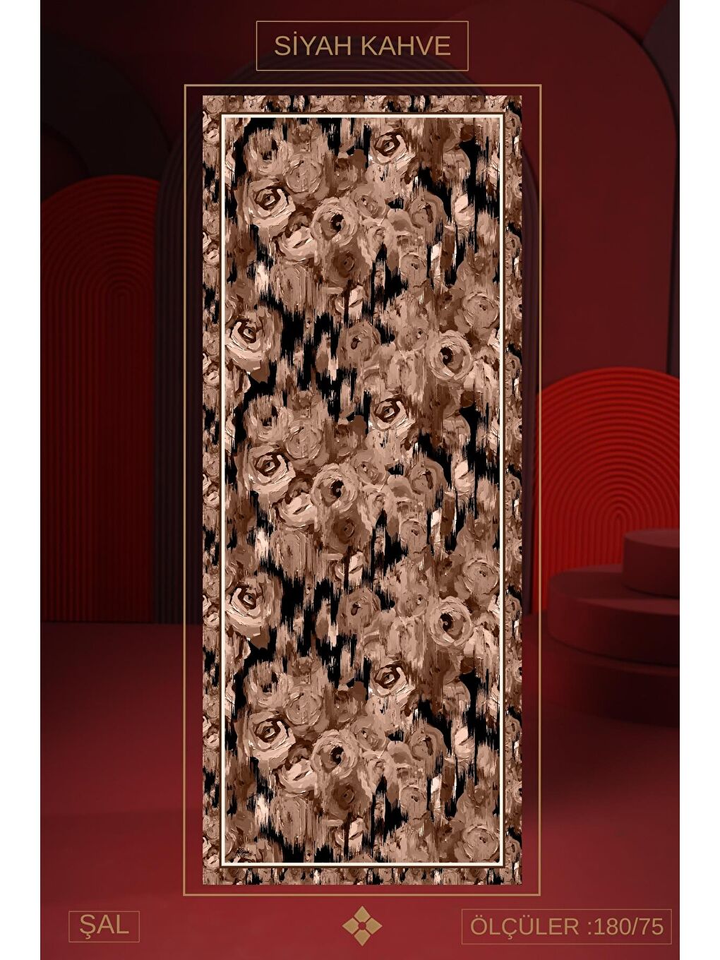 Karışık Kadın Mellas Soft Şal Paketi (Sütlü Kahve-Siyah Kahve-Kahve)-2