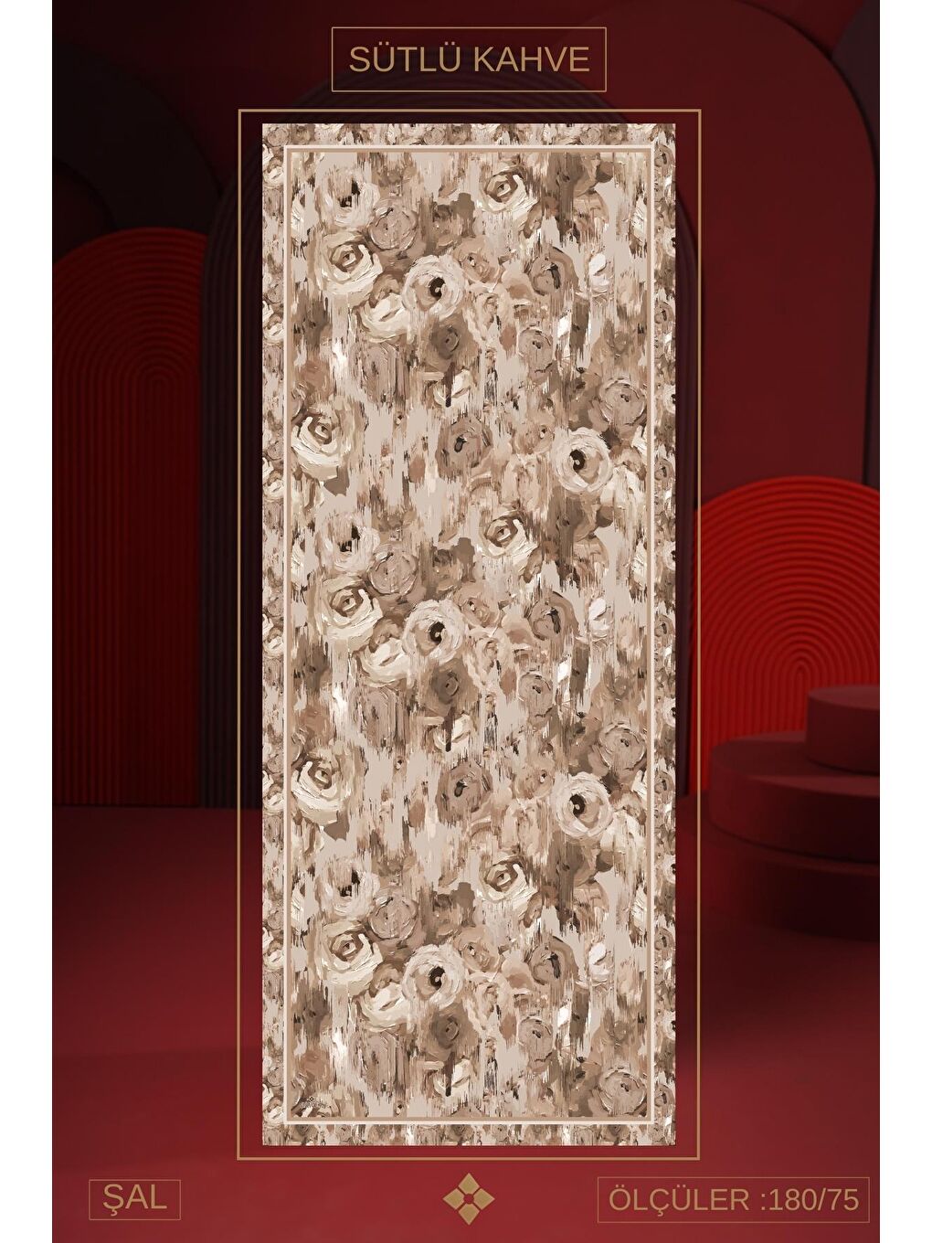 Karışık Kadın Mellas Soft Şal Paketi (Sütlü Kahve-Siyah Kahve-Kahve)-3