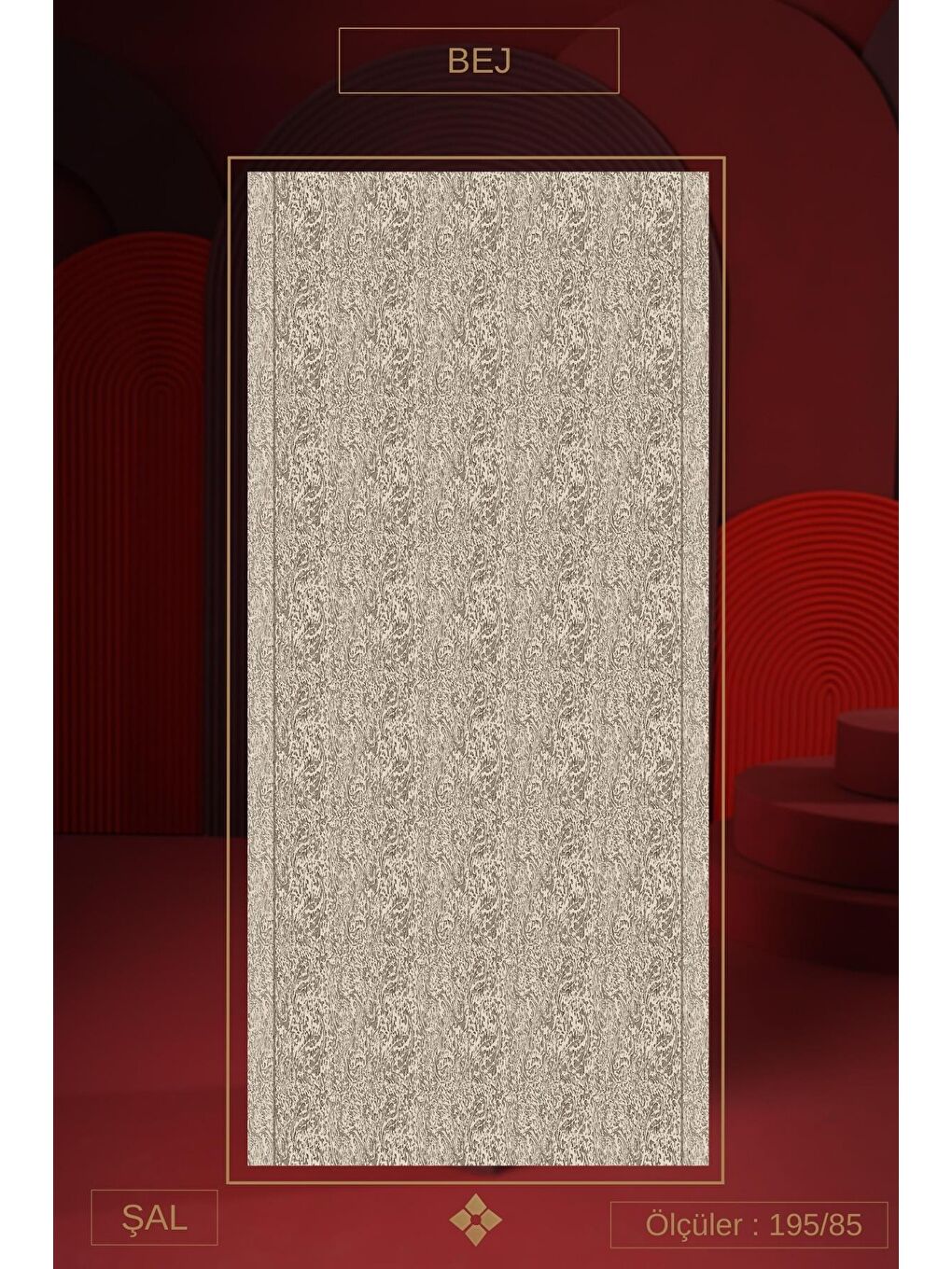 Karışık Kadın Müslin Şal Paketi Tyana (Lacivert-Krem-Mürdüm)-2