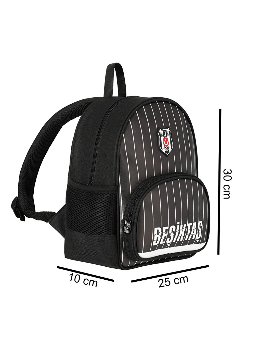 2 Bölmeli İnce Çubuklu Suni Deri Anaokulu Okul Sırt Çantası (25353)-1