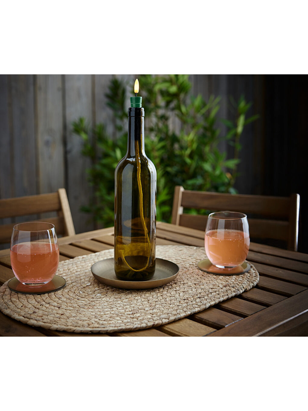 Renksiz LED Şişe Lamba, Alev Efekti