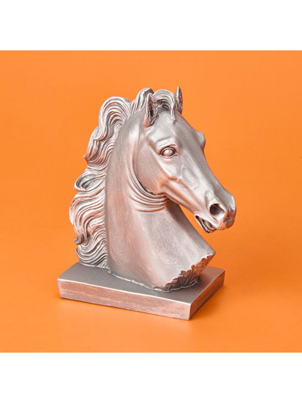 Gri Deco Horse Dekor - Gümüş - 20 cm-1