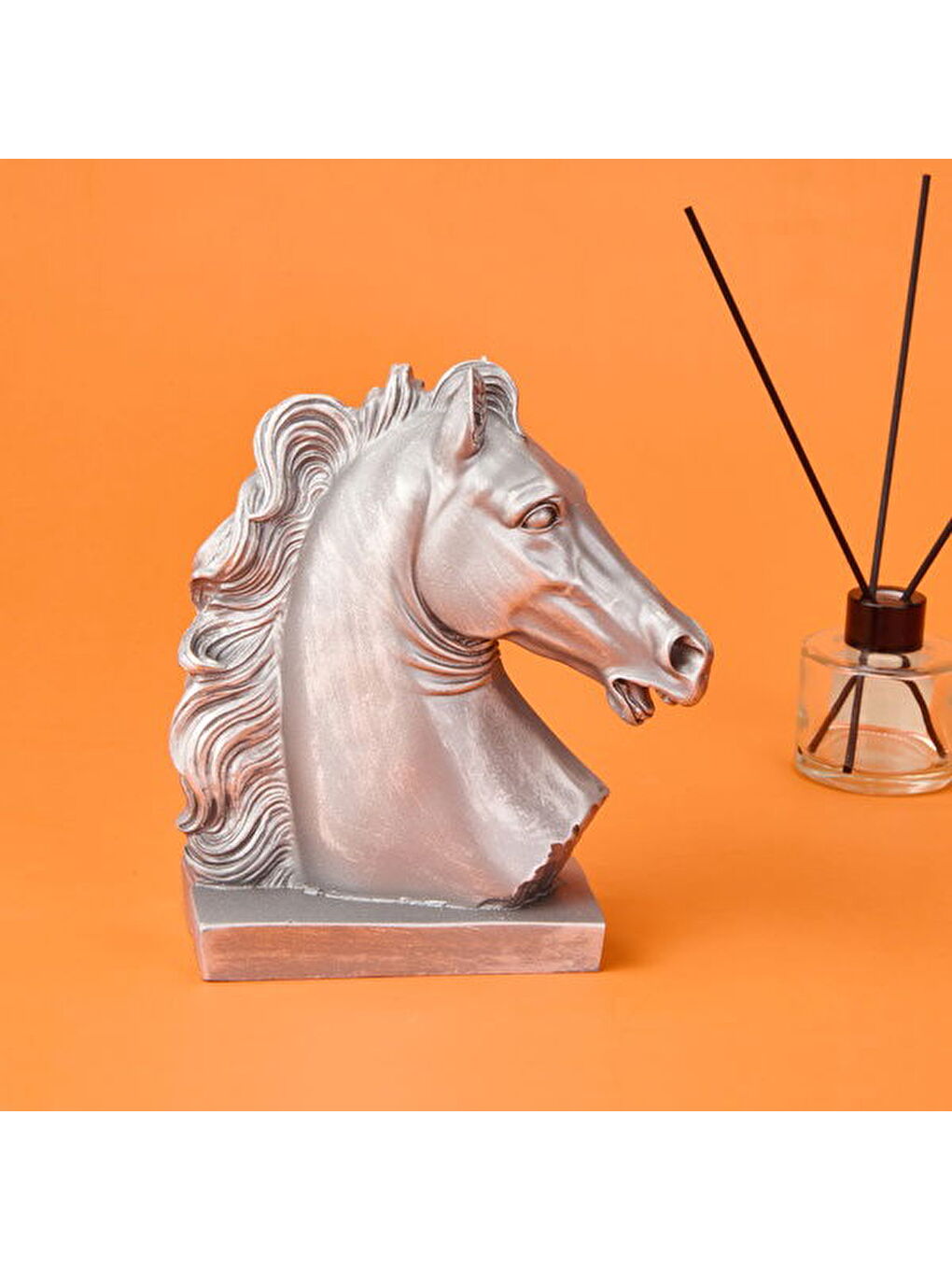 Gri Deco Horse Dekor - Gümüş - 20 cm-2