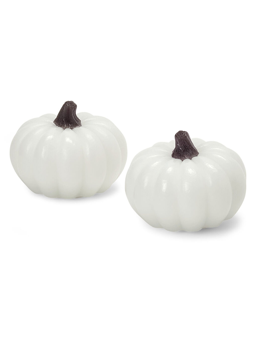 Renksiz LED Gerçek Mum, Balkabağı, 2 Adet-1