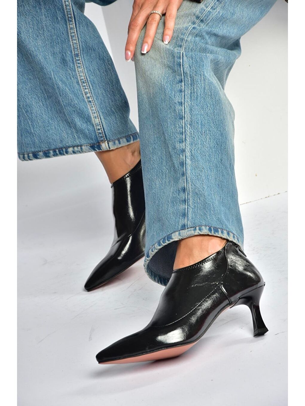 Siyah Kadın Topuklu Ayakkabı V676523608-2