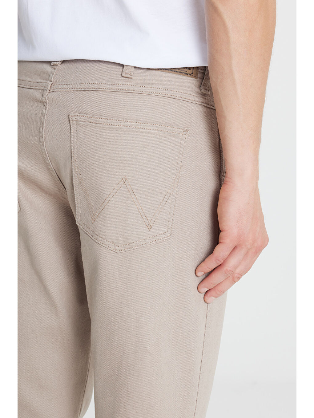 Bej Arizona Straight Fit Normal Bel 5 Cep Esnek Pantolon-3
