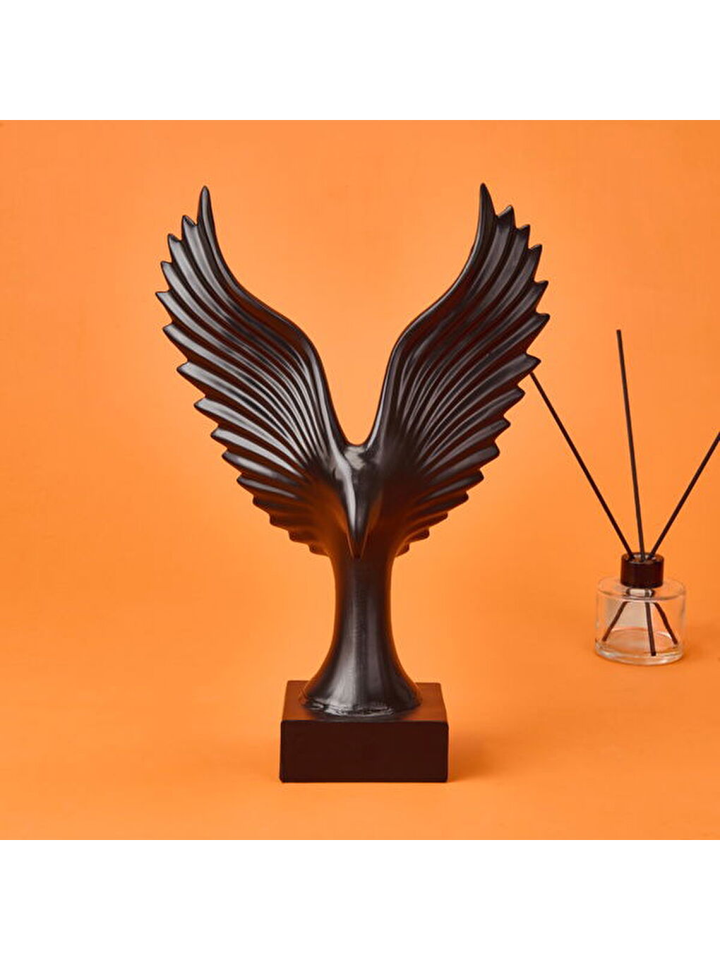 Deco Eagle Dekor - Siyah - 34 cm-2