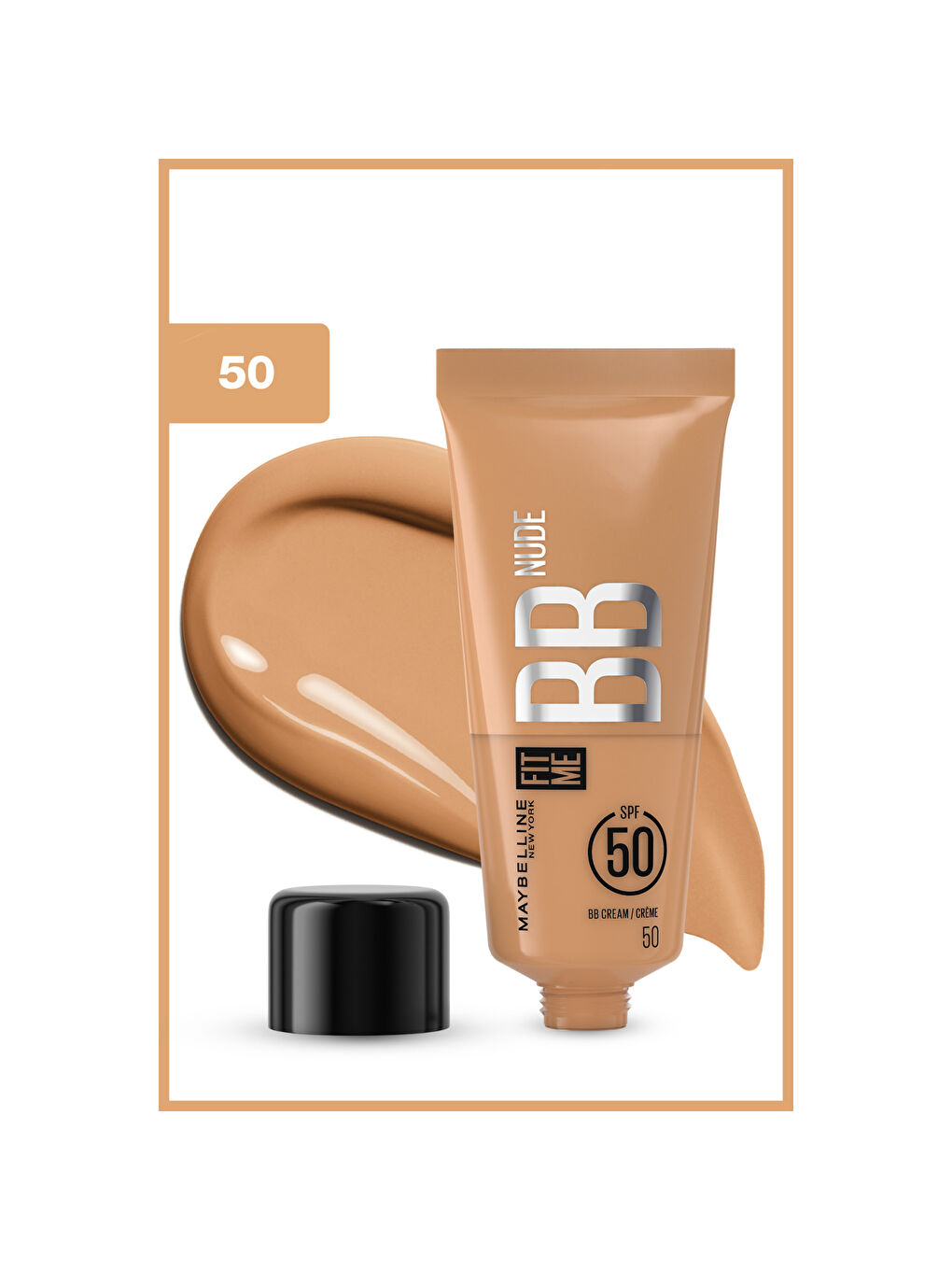 Fit Me Nude Cilt Bakımı Etkili Nemlendirici SPF50 BB Krem - 50-1