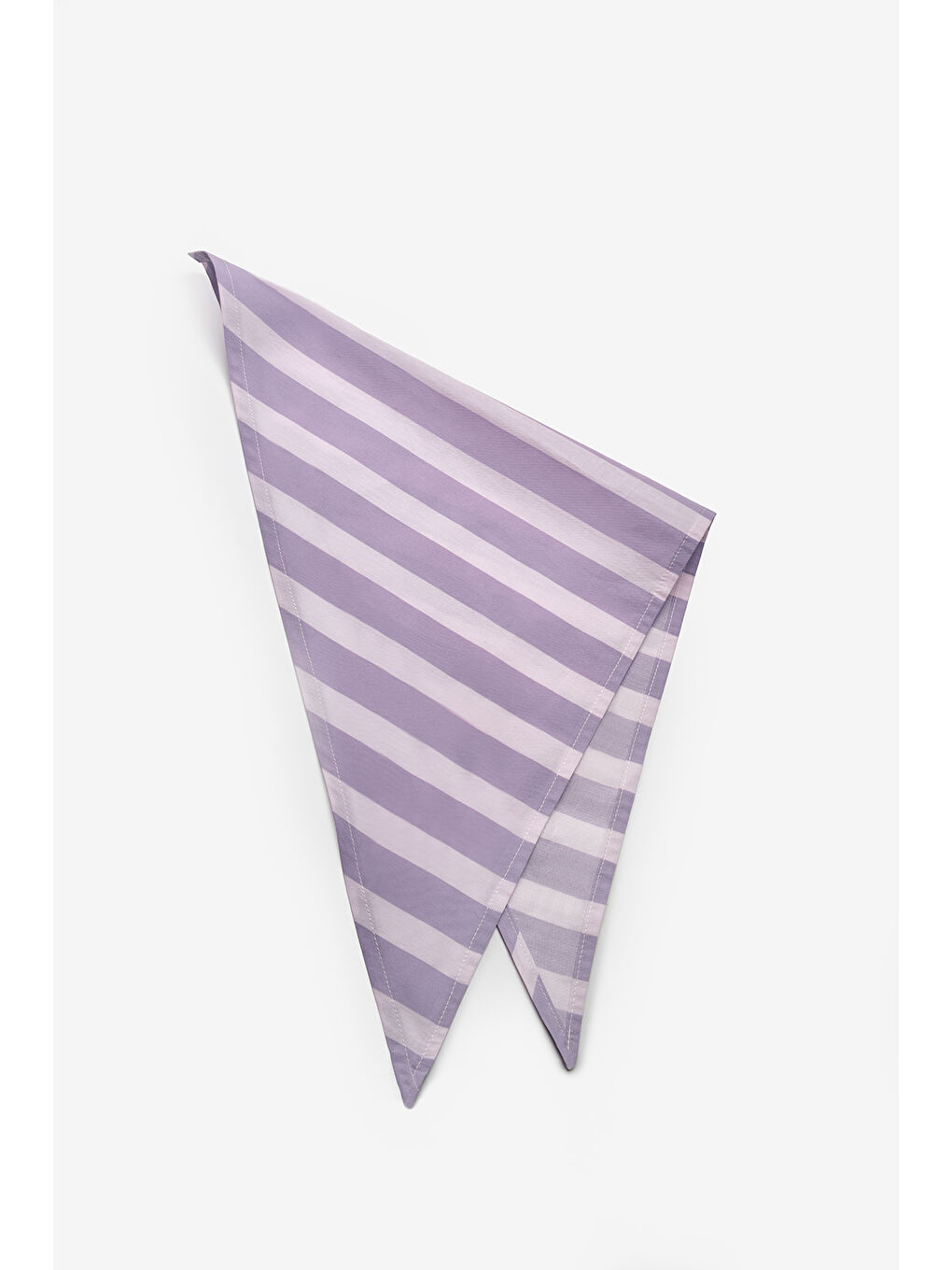 Lila Çizgi Desenli Çocuk Üçgen Fular-1