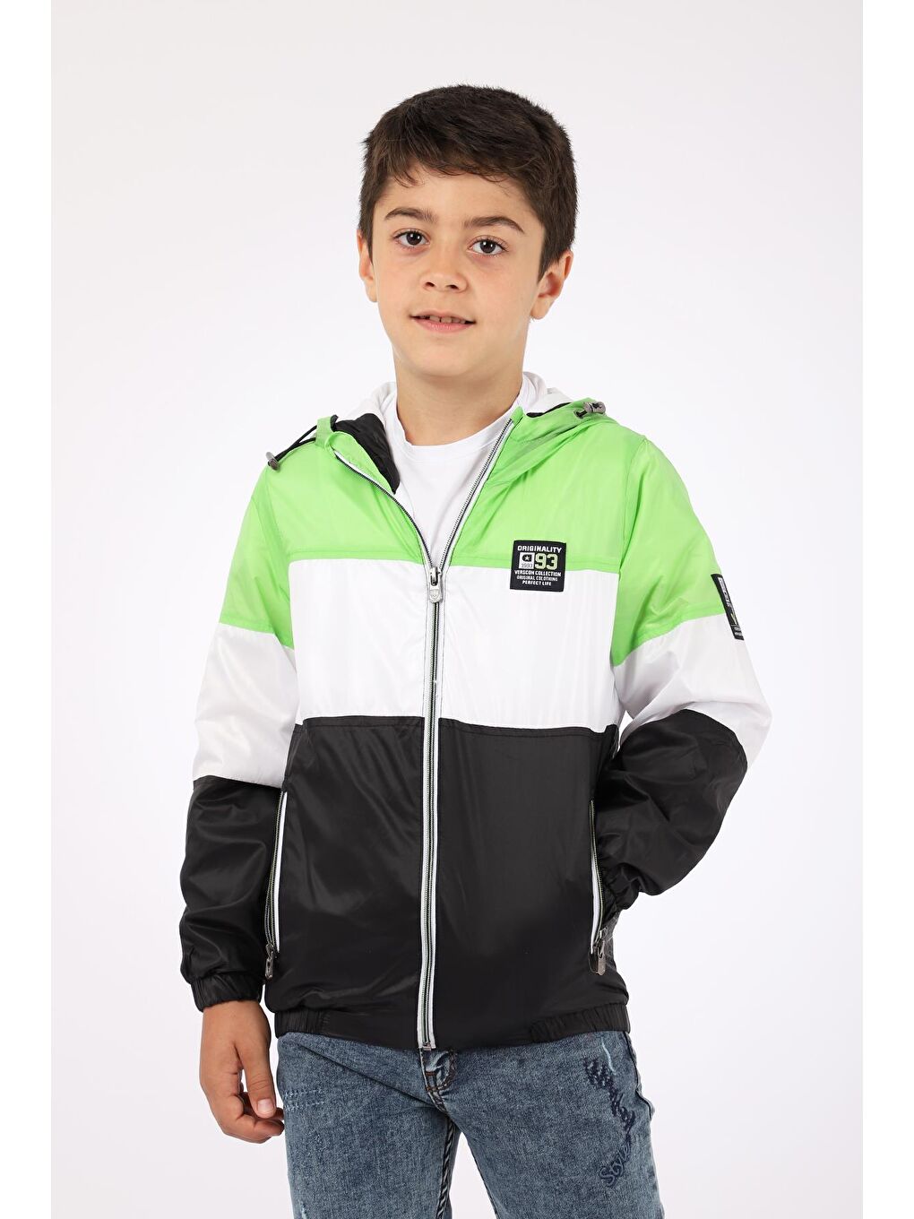 Pina Kids Yeşil Erkek Çocuk Su İtici Mevsimlik Mont -VRS.5227