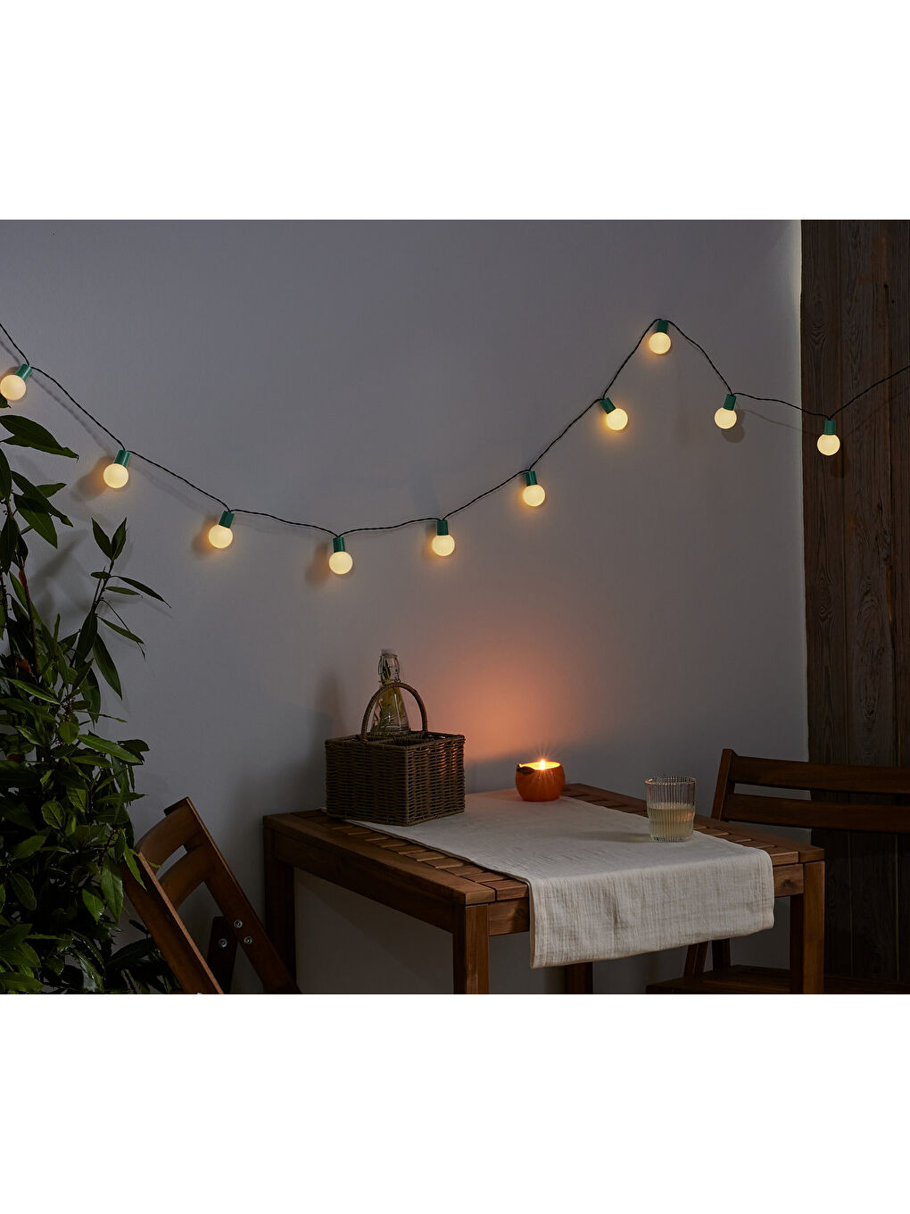 Renksiz LED Işık Zinciri, Ampuller, Buzlu Cam