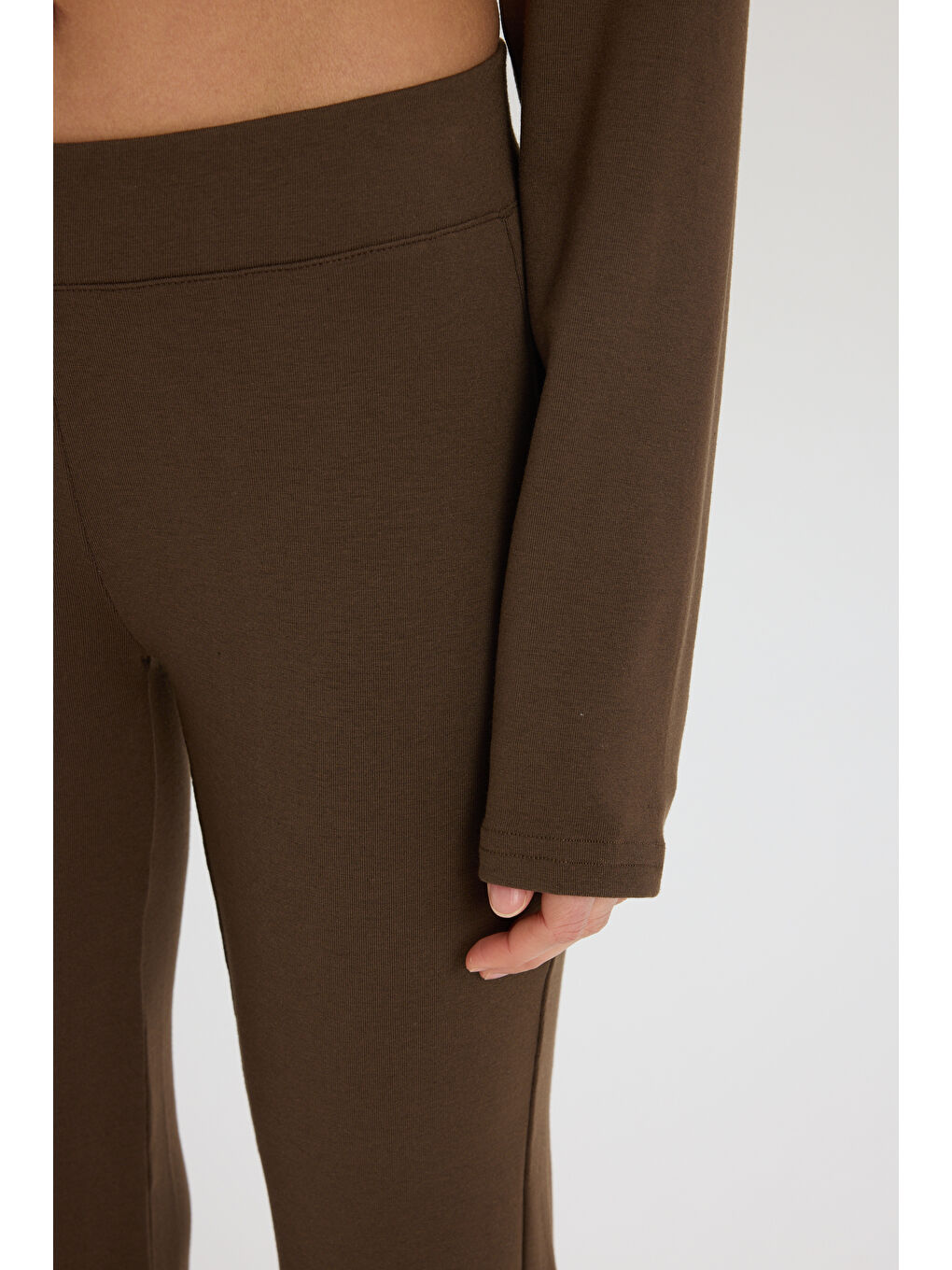 Kahverengi Remy Fermuarlı Kahve Eşofman Takım-7