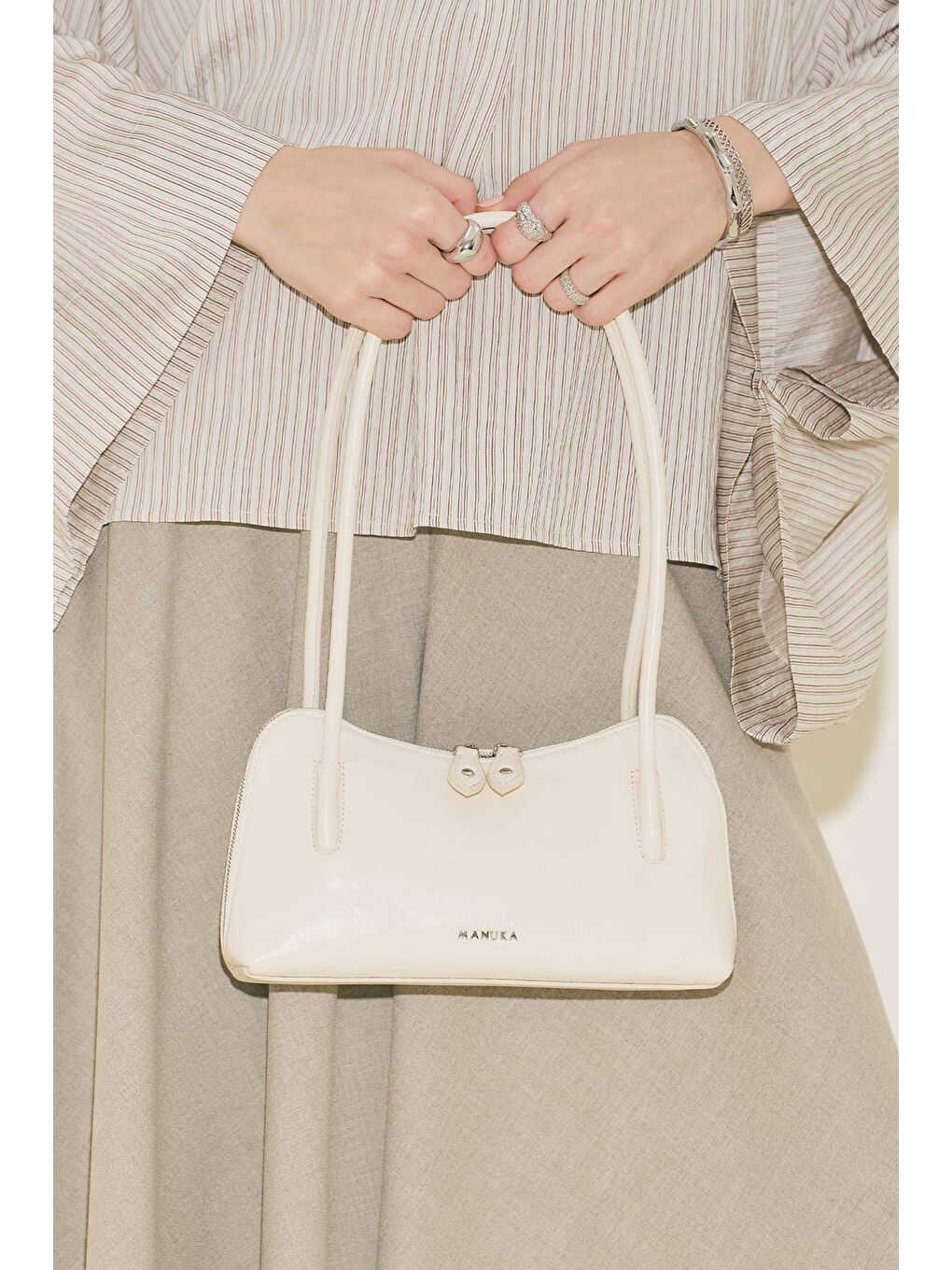 Kera Mini Çanta Bej-8