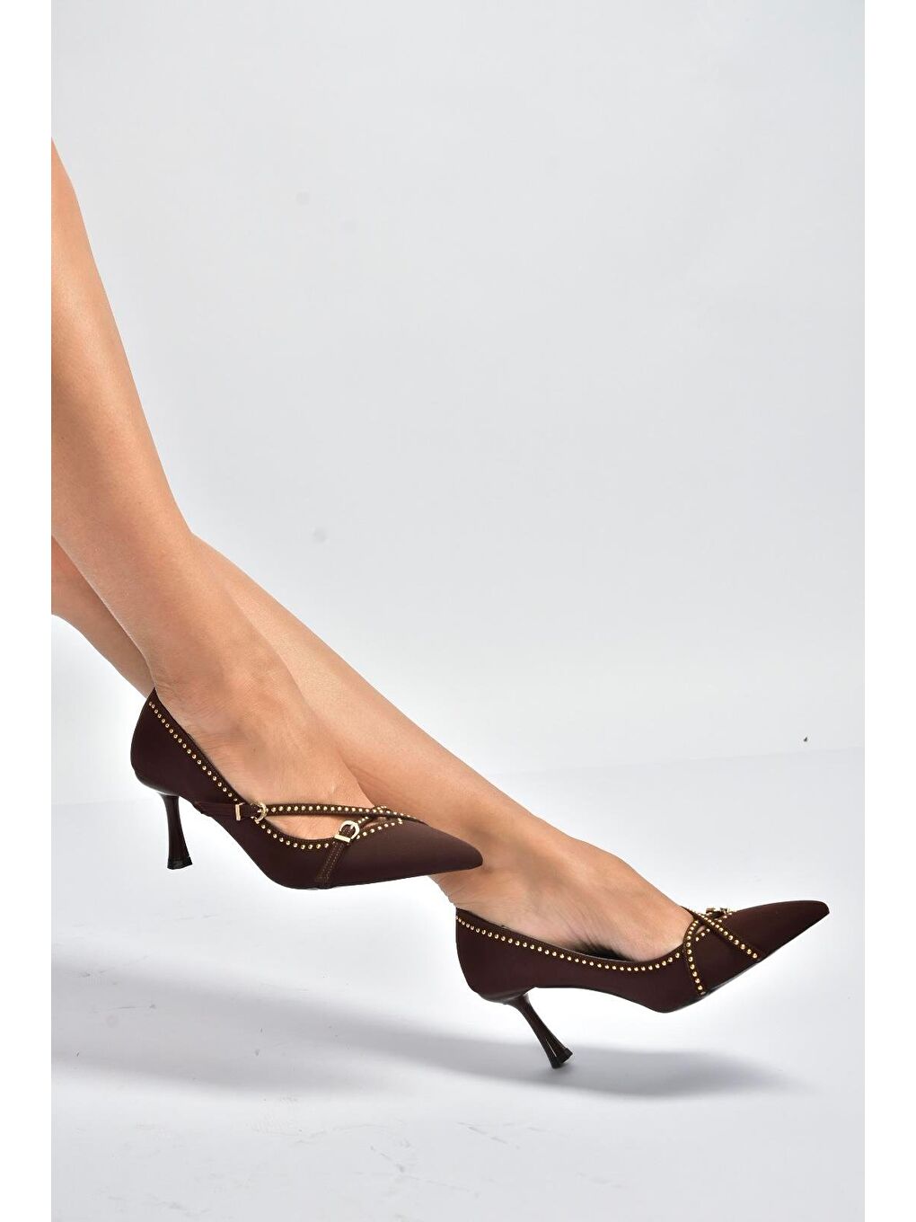 Kahverengi Kadın Topuklu Ayakkabı V820975004-2