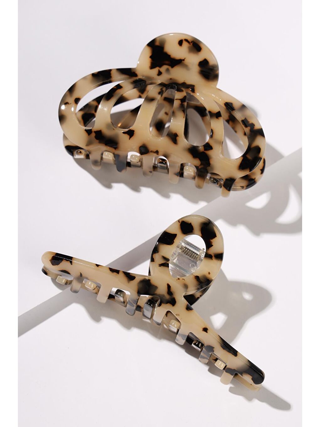 2'li Lüks Kemik Mandal Toka Seti-Kahverengi