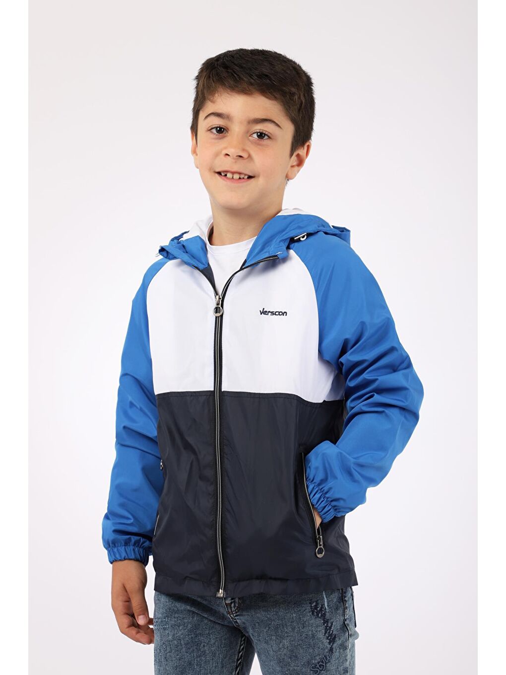 Pina Kids Beyaz Erkek Çocuk Su İtici Mevsimlik Mont-VRS.5575