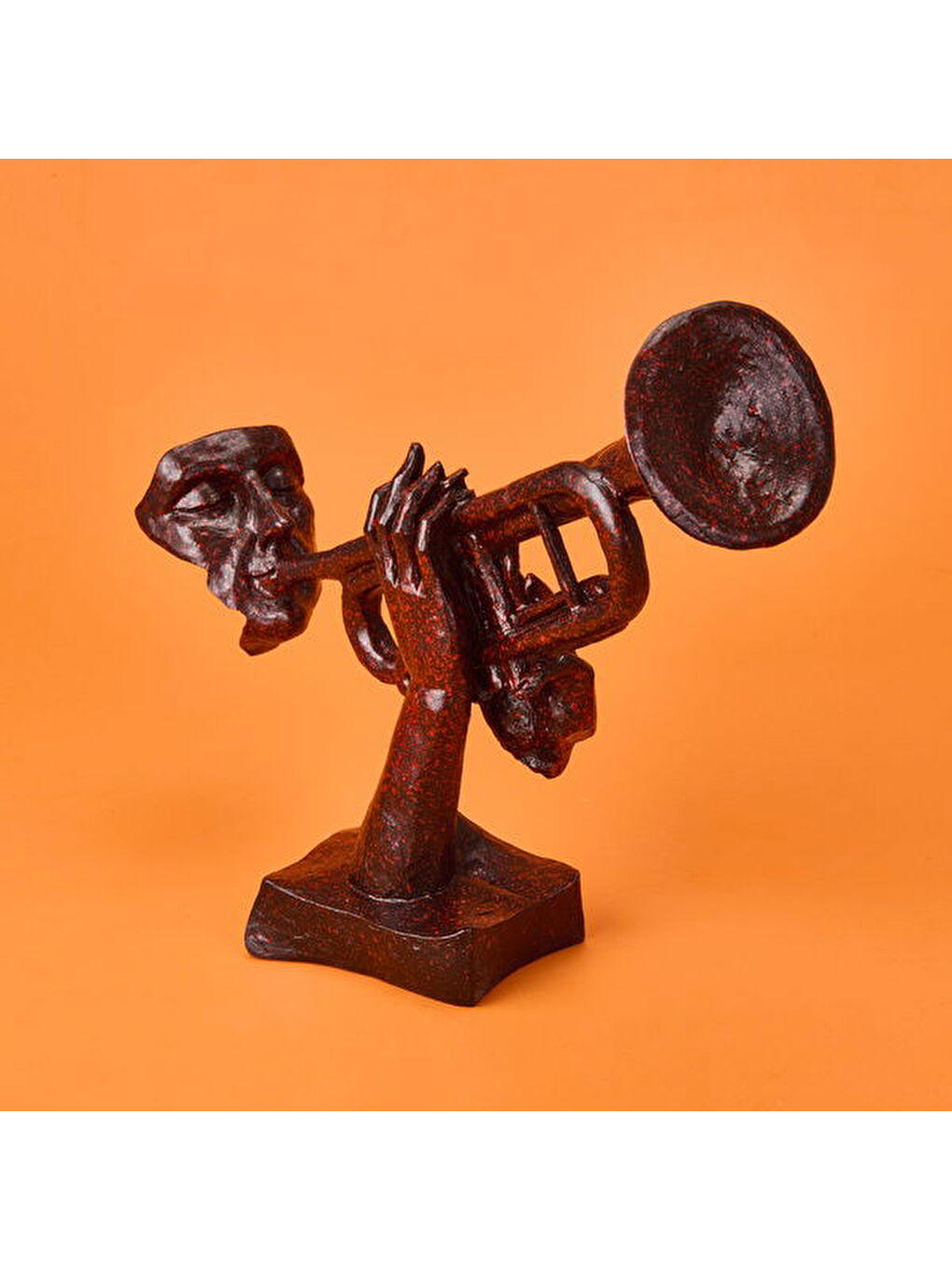 Deco Trompetista Dekor - Kırmızı / Siyah - 27x32 cm