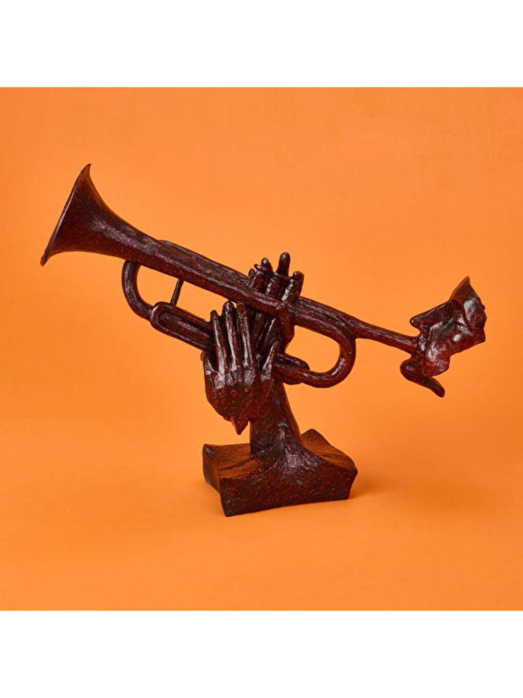 Deco Trompetista Dekor - Kırmızı / Siyah - 27x32 cm-3