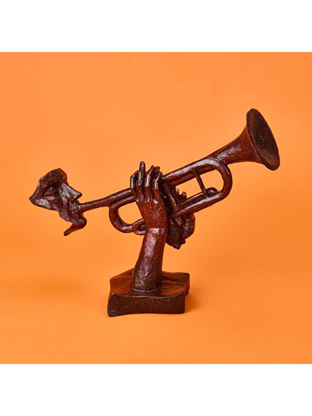 Deco Trompetista Dekor - Kırmızı / Siyah - 27x32 cm-4