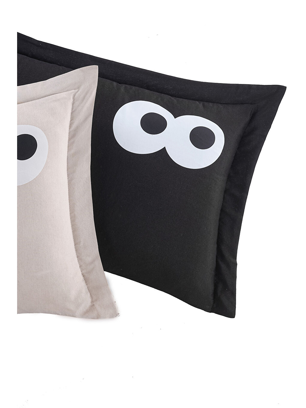 2li Yastık Kılıfı Oxf. Funny 50x70 cm Siyah-Kahve-2