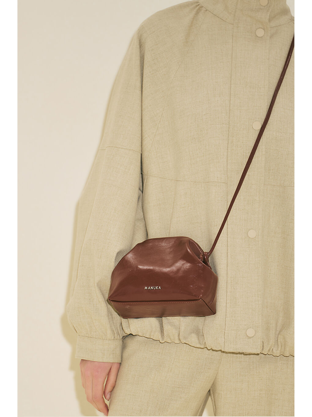 Agnes Mini Çanta Kahverengi-8