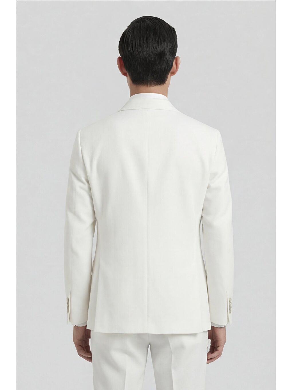 Erkek Pamuk Karışımlı 6 Drop Klasik Ekru Takım Elbise-3