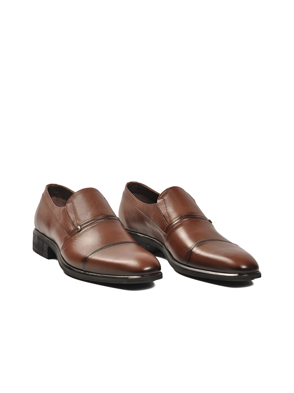 Kahverengi Taba Hakiki Deri Erkek Klasik Ayakkabı 02537-26K M-2