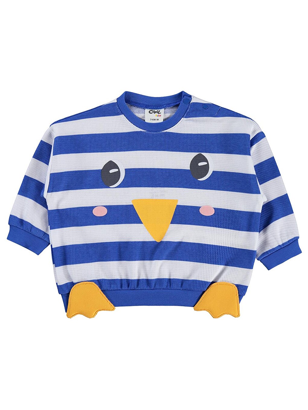 Baby Mobil Aksesuarlı 3-18 Ay Sweatshirt - Mavi
