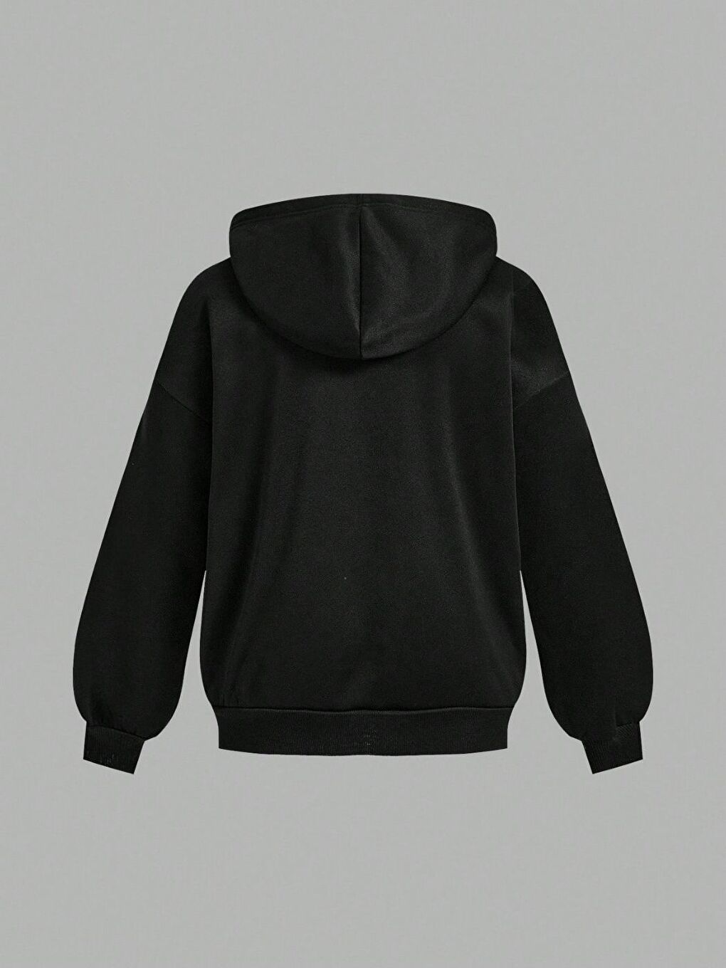 Kadın Siyah California Original Baskılı Yaka Oversize Sweatshirt-3