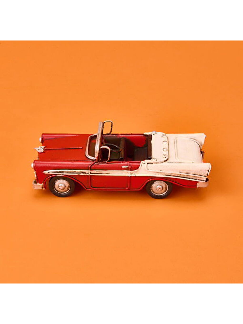 Dekoratif Metal Araba - Kırmızı - 17 cm-3