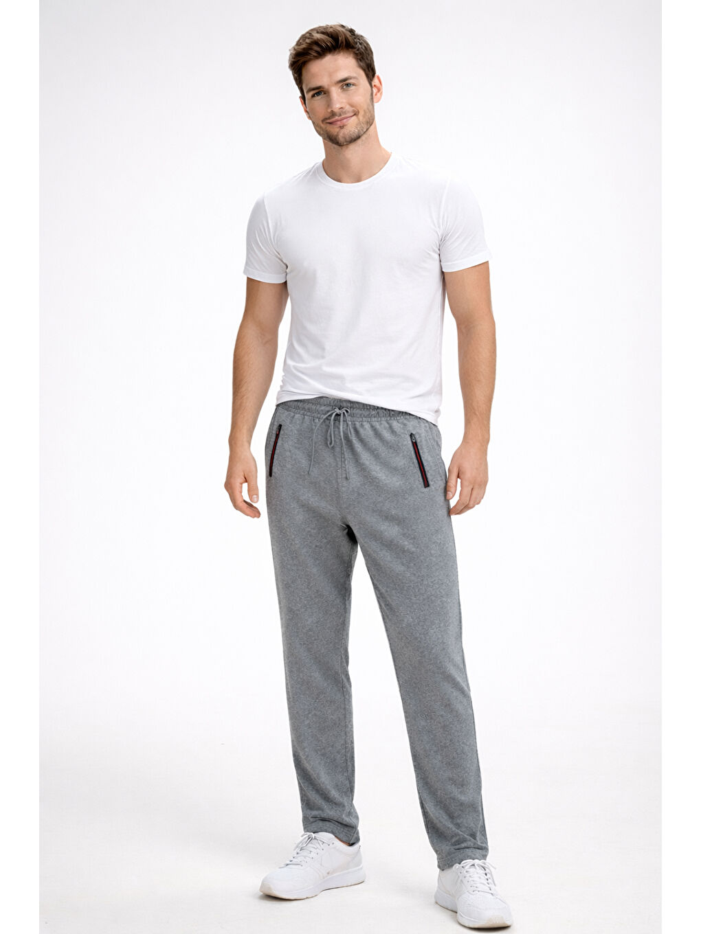 Erkek Beli Lastikli 3 Cepli Eşofman Altı 5059 Antrasit-3