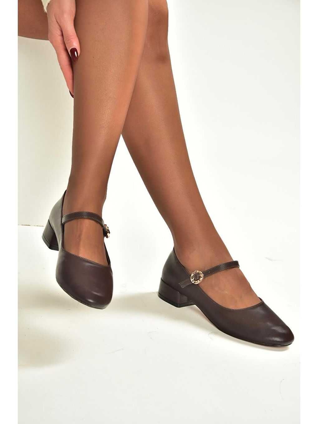 Kahverengi Kadın Topuklu Ayakkabı V250660809