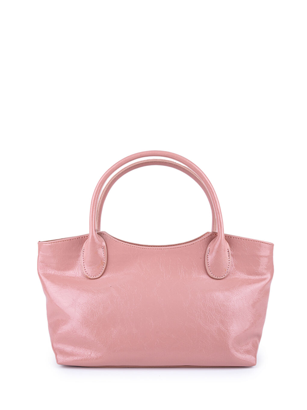 Pembe Kemer Detaylı Suni Deri Kadın El Çanta Stars Pudra-2