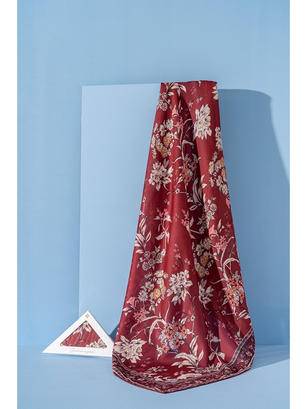 Bordo Kadın Spring Soft Limira Eşarp