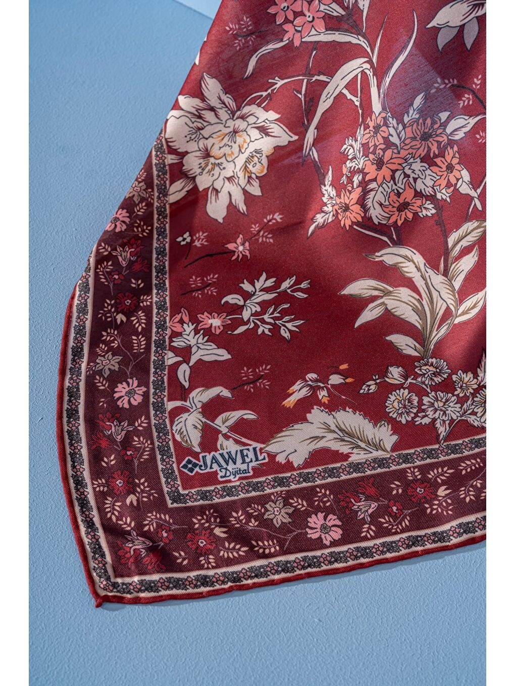 Bordo Kadın Spring Soft Limira Eşarp-1