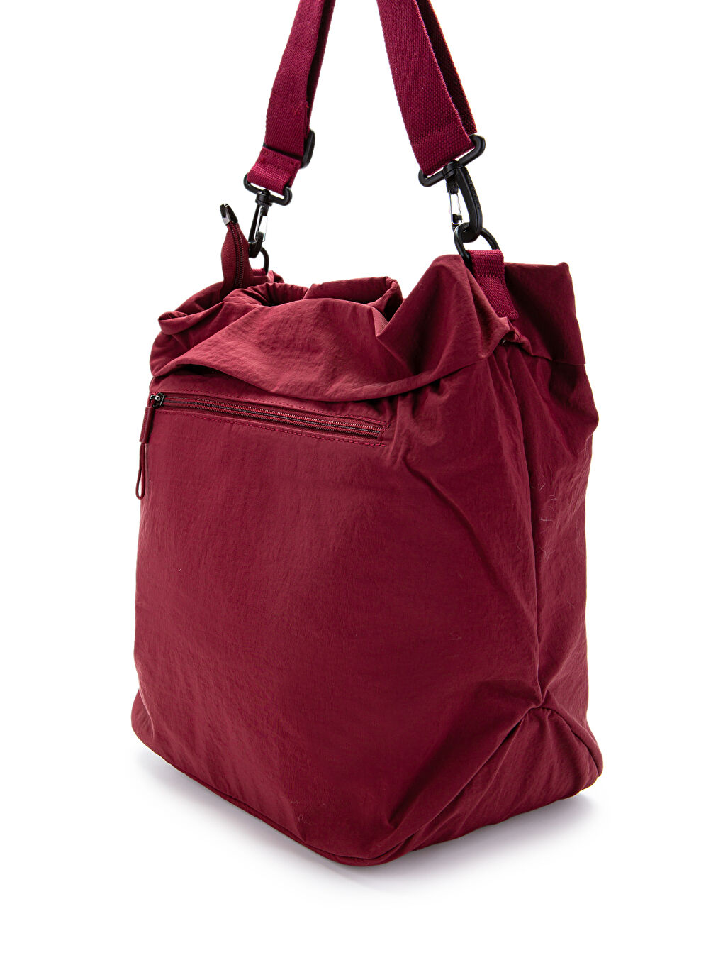 Bordo Klinkır Kumaş Suya Dayanıklı Edvin Unisex Çapraz Çanta Vişne Çürüğü-2