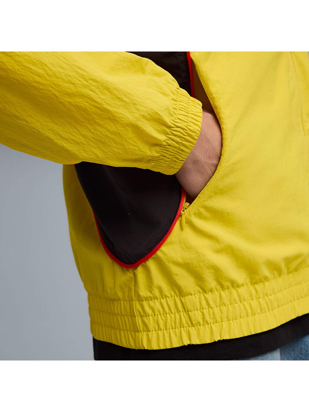 Kırmızı AC MILAN FtblStatement Cellerator Erkek Fermuarlı Sweatshirt-1