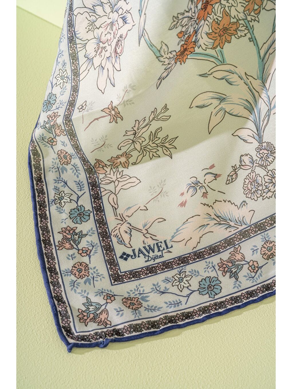 Lacivert Kadın Spring Soft Limira Eşarp-1